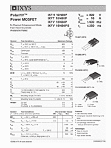 DataSheet IXFH16N80P pdf